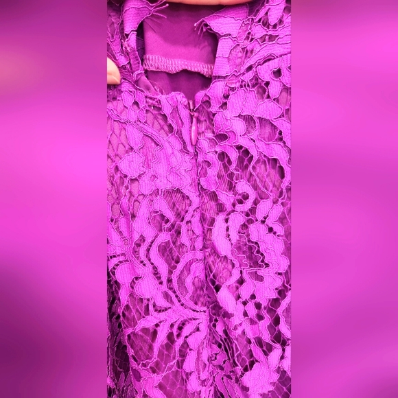 For Love and Lemons Maui Waui Lace Dress Purple Orchid - Picture 5 of 9